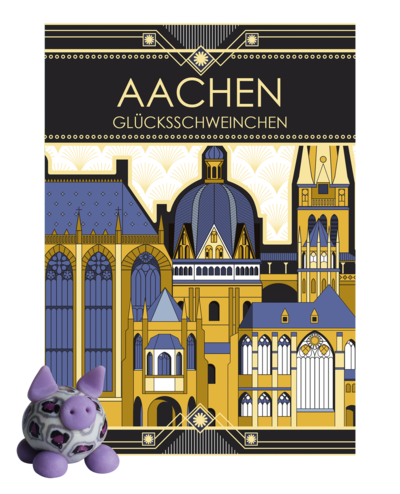 Glücksschweinchen ArtDeco